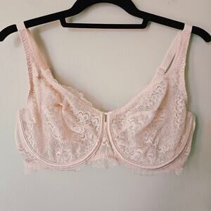 Simone Perele Eclat Full Cup Bra Lace 34E 34DD 13N313 Pink Coquette Feminine